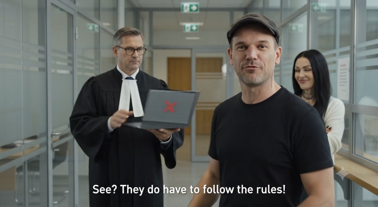 Das ist mal eine Schräge Nummer hier in Berlin - Der Richter ist unabhängig und darf machen was er will. Nein man passt einfach so nicht!