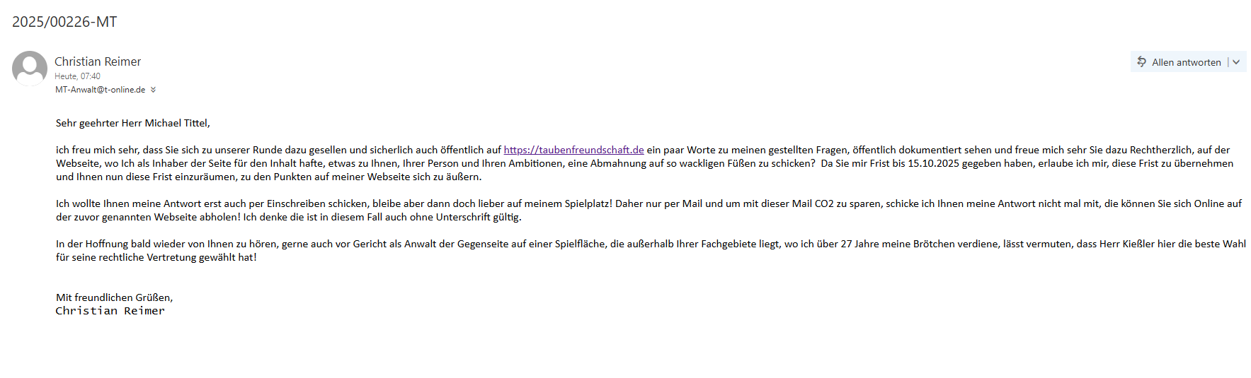 AnwaltAntwort